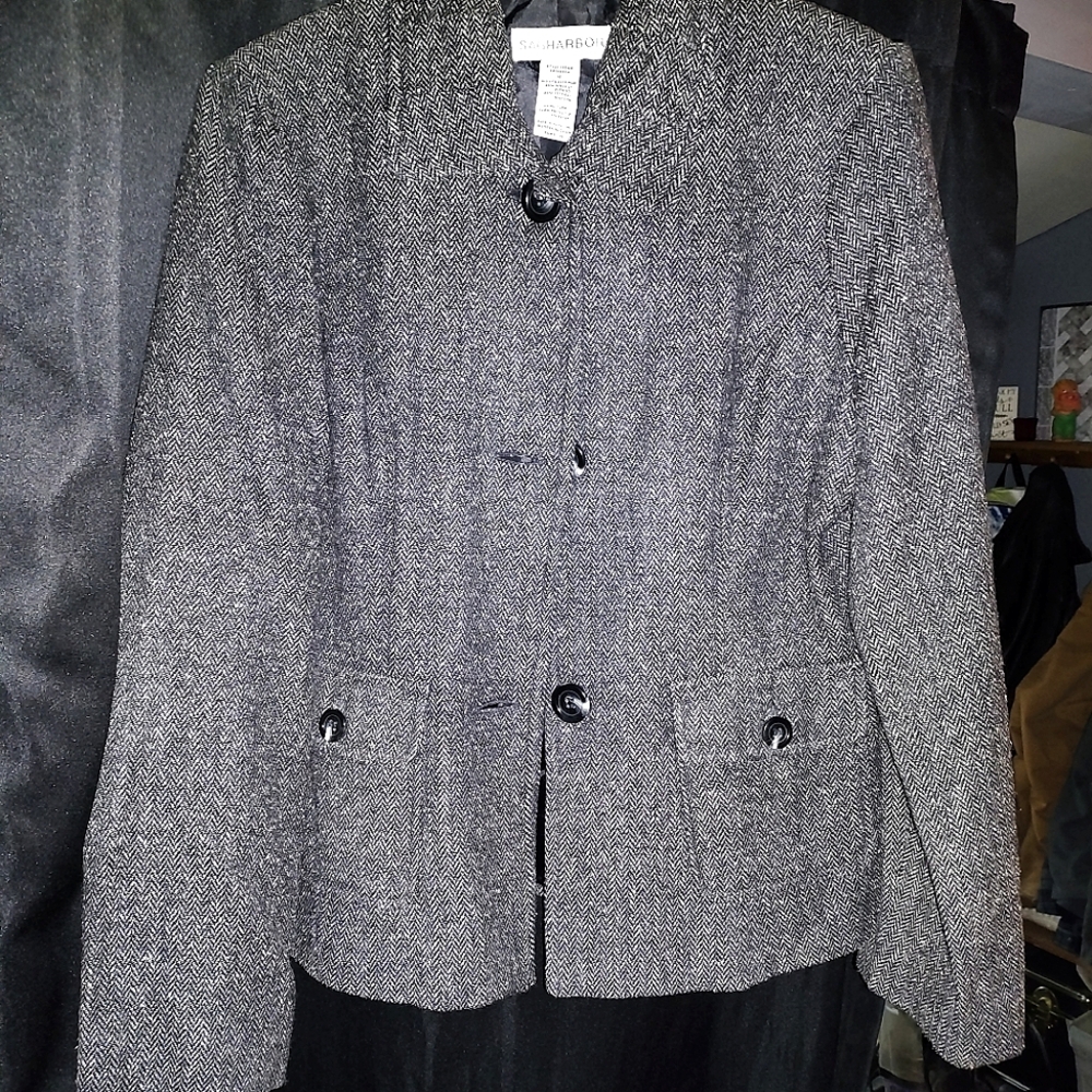 SagHarbor Blazer Black EUC SIZE 12